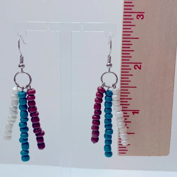 🖤Pick Any 3 for $12🖤 Beaded Dangle Earrings - Picture 2 of 5